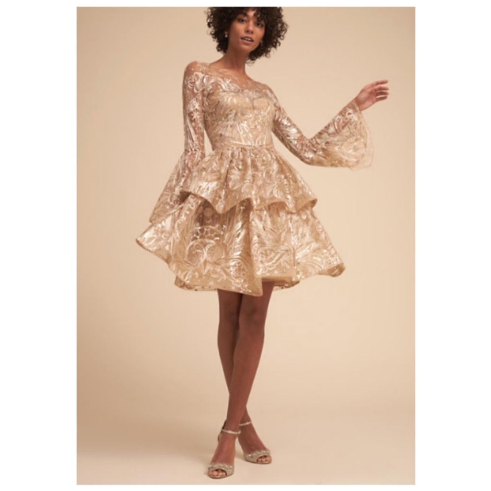 BHLDN Rebel dress size 8 in champagne
